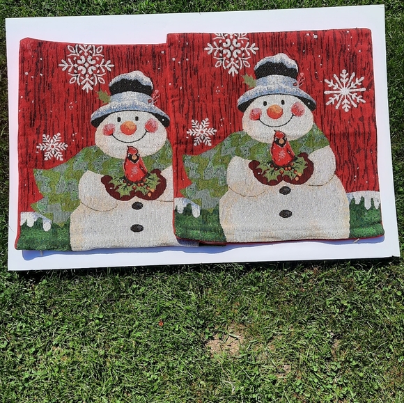 Vintage Snowman Pillow Covers - Picture 4 of 4